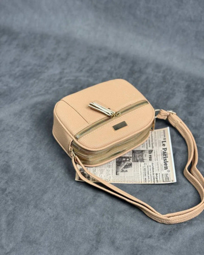 کیف دوشی سه زیپ جنس شرانک