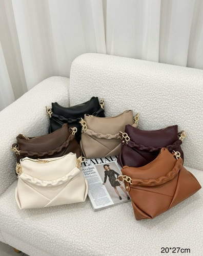 کیف دخترانه دستی و دوشی مدل دسته بافتی مینی جنس شرانک